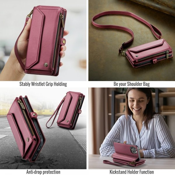 CaseMe iPhone 16 Pro Etui C36 Series Rød