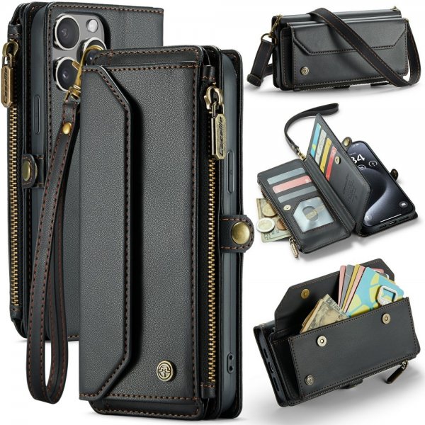 CaseMe iPhone 16 Pro Etui C36 Series Svart