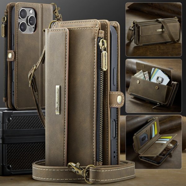 CaseMe iPhone 16 Pro Etui C39 Series Brun