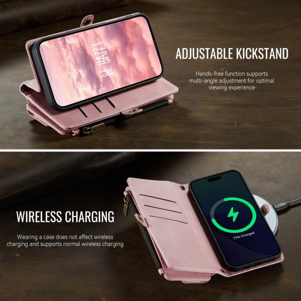 CaseMe iPhone 16 Pro Etui C39 Series Rosa