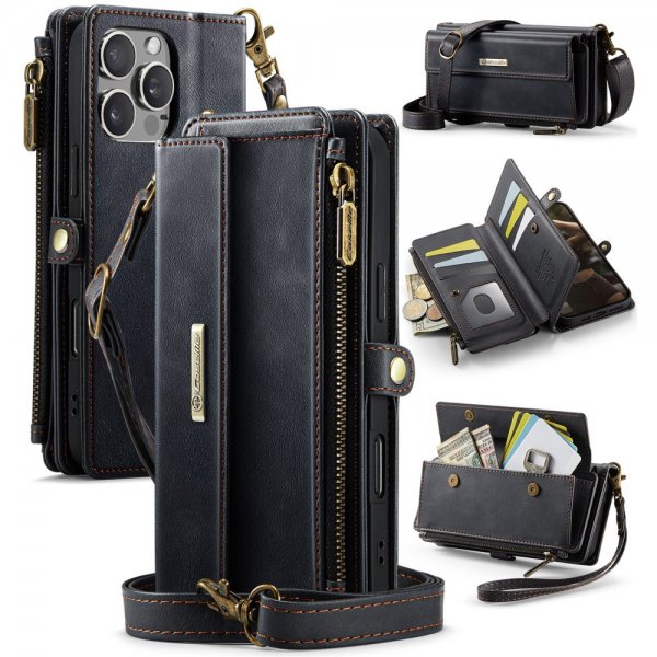CaseMe iPhone 16 Pro Etui C39 Series Svart