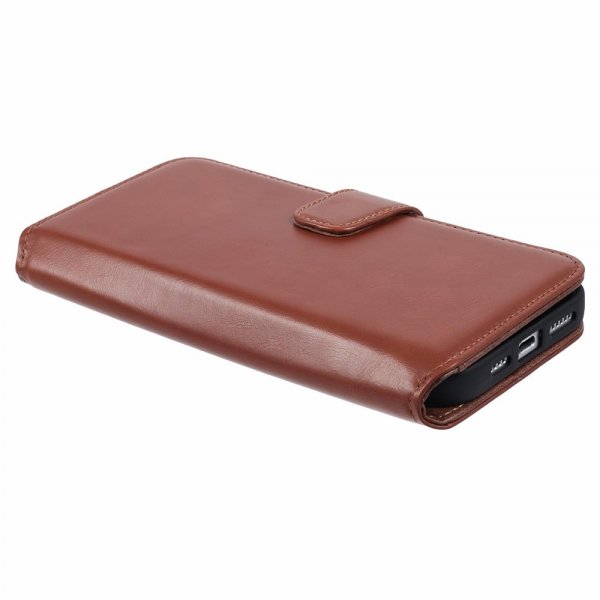 Nordic Covers iPhone 16 Pro Etui Essential Leather Maple Brown