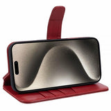 Nordic Covers iPhone 16 Pro Etui Essential Leather Poppy Red