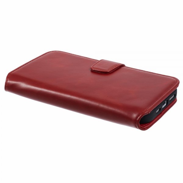 Nordic Covers iPhone 16 Pro Etui Essential Leather Poppy Red