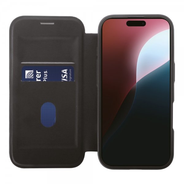 Vivanco iPhone 16 Pro Etui Mag Wallet Svart