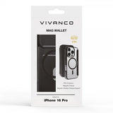 Vivanco iPhone 16 Pro Etui Mag Wallet Svart