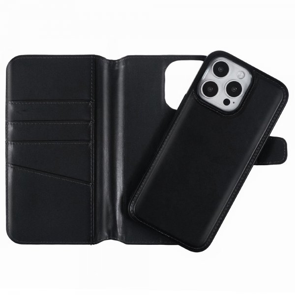 Nordic Covers iPhone 16 Pro Etui MagLeather Raven Black
