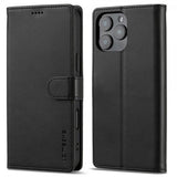 Lc.Imeeke iPhone 16 Pro Etui med Kortlomme stativfunksjon Svart
