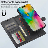 Lc.Imeeke iPhone 16 Pro Etui Avtagbart Deksel L2 Series MagSafe Svart