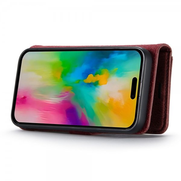 Dg.Ming iPhone 16 Pro Etui Avtagbart Deksel Rød