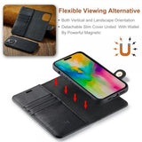 Dg.Ming iPhone 16 Pro Etui Avtagbart Deksel Svart