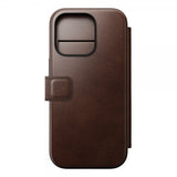 Nomad iPhone 16 Pro Etui Modern Leather Folio Horween Rustic Brown