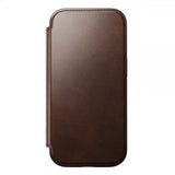 Nomad iPhone 16 Pro Etui Modern Leather Folio Horween Rustic Brown