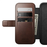 Nomad iPhone 16 Pro Etui Modern Leather Folio Horween Rustic Brown