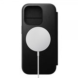Nomad iPhone 16 Pro Etui Modern Leather Folio Svart