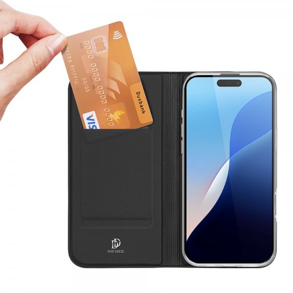 Dux Ducis iPhone 16 Pro Etui Skin Pro Series Svart