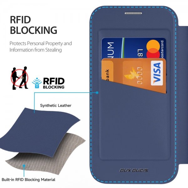 Dux Ducis iPhone 16 Pro Etui Skin X Pro Series Kickstand MagSafe Blå