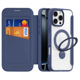 Dux Ducis iPhone 16 Pro Etui Skin X Pro Series Kickstand MagSafe Blå