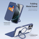Dux Ducis iPhone 16 Pro Etui Skin X Pro Series Kickstand MagSafe Blå