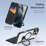 Dux Ducis iPhone 16 Pro Etui Skin X Pro Series Kickstand MagSafe Svart