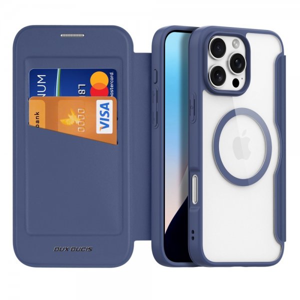 Dux Ducis iPhone 16 Pro Etui Skin X Pro Series MagSafe Blå