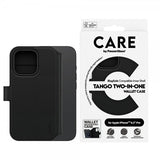 CARE by PanzerGlass iPhone 16 Pro Etui Tango Two-in-One Wallet MagSafe Svart