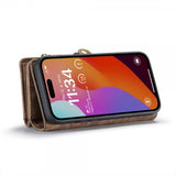 CaseMe iPhone 16 Pro Max Etui 008 Series Avtakbart Deksel Brun