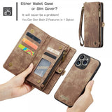 CaseMe iPhone 16 Pro Max Etui 008 Series Avtakbart Deksel Brun