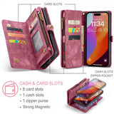 CaseMe iPhone 16 Pro Max Etui 008 Series Avtakbart Deksel Rød