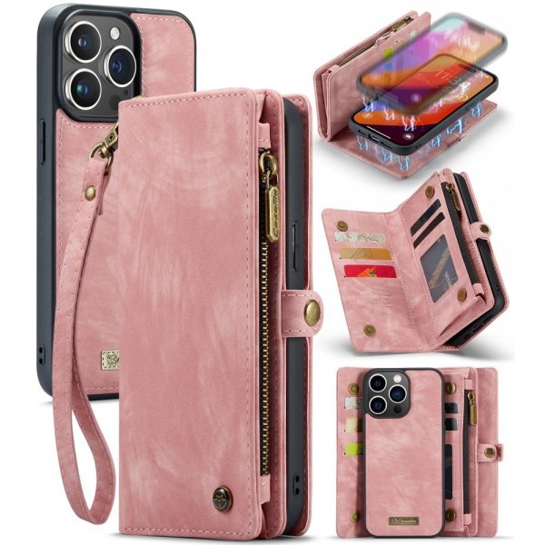 CaseMe iPhone 16 Pro Max Etui 008 Series Avtakbart Deksel Rosa