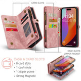 CaseMe iPhone 16 Pro Max Etui 008 Series Avtakbart Deksel Rosa