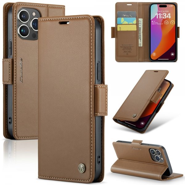 CaseMe iPhone 16 Pro Max Etui 023 Series Brun