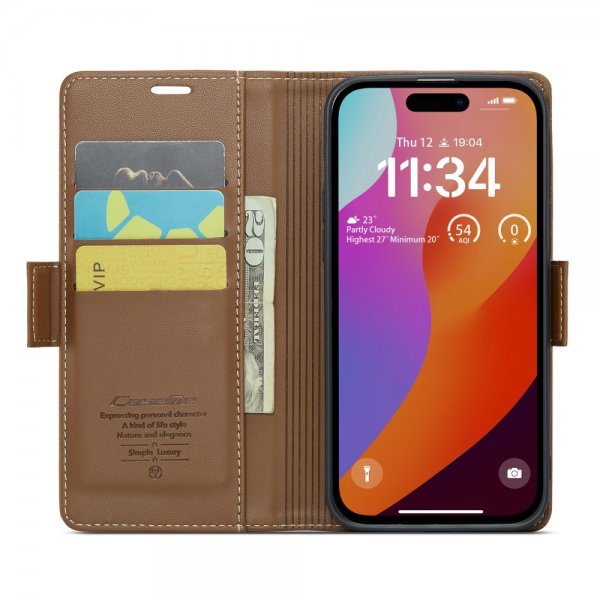 CaseMe iPhone 16 Pro Max Etui 023 Series Brun