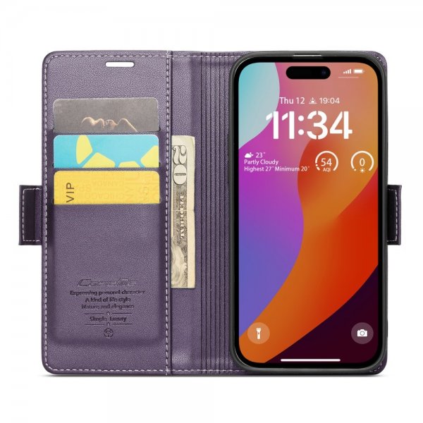 CaseMe iPhone 16 Pro Max Etui 023 Series Lilla