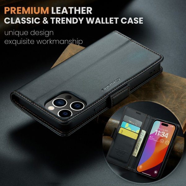 CaseMe iPhone 16 Pro Max Etui 023 Series Svart