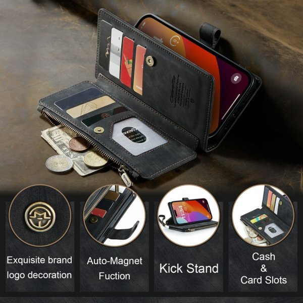 CaseMe iPhone 16 Pro Max Etui C30 Series Svart