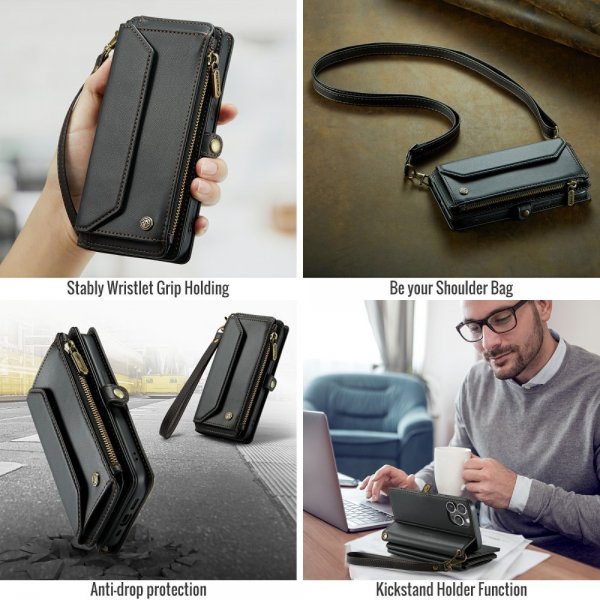 CaseMe iPhone 16 Pro Max Etui C36 Series Svart