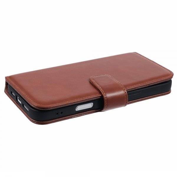 Nordic Covers iPhone 16 Pro Max Etui Essential Leather Maple Brown