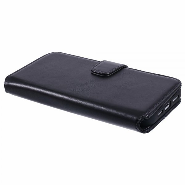 Nordic Covers iPhone 16 Pro Max Etui Essential Leather Raven Black