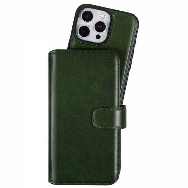 Nordic Covers iPhone 16 Pro Max Etui MagLeather Juniper Green