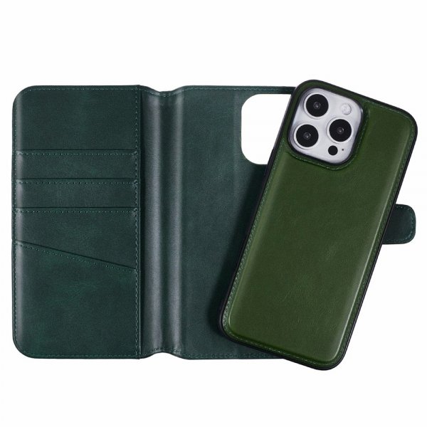 Nordic Covers iPhone 16 Pro Max Etui MagLeather Juniper Green