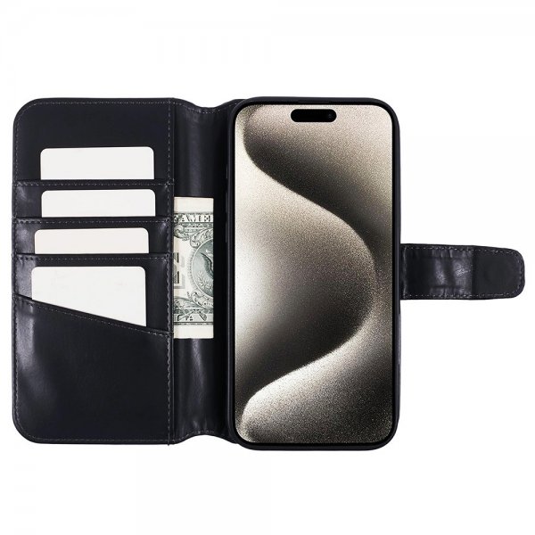 Nordic Covers iPhone 16 Pro Max Etui MagLeather Raven Black