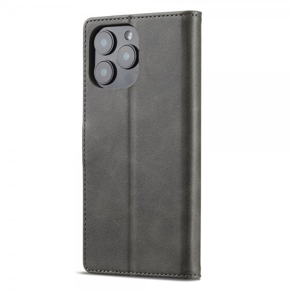 Lc.Imeeke iPhone 16 Pro Max Etui med Kortlomme stativfunksjon Grå