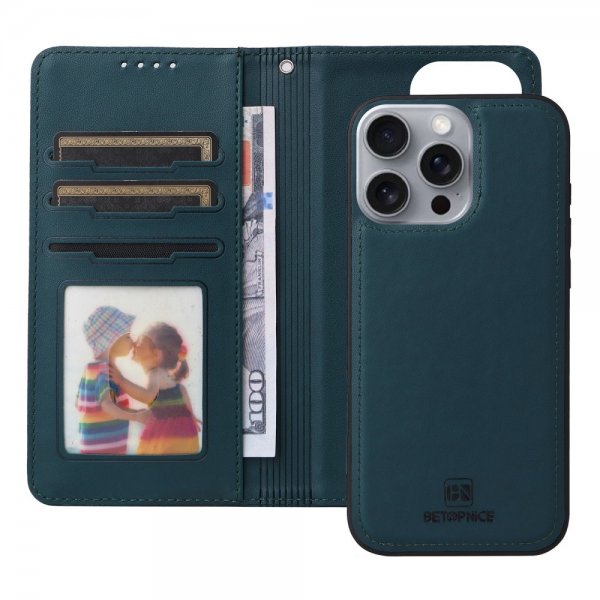 Betopnice iPhone 16 Pro Max Etui Avtagbart Deksel 005 Blå