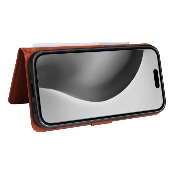 Betopnice iPhone 16 Pro Max Etui Avtagbart Deksel 005 Brun