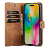 Dg.Ming iPhone 16 Pro Max Etui Avtagbart Deksel Brun