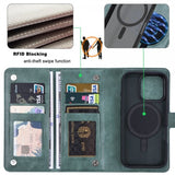 VILI iPhone 16 Pro Max Etui Avtagbart Deksel GV Series MagSafe Grønn