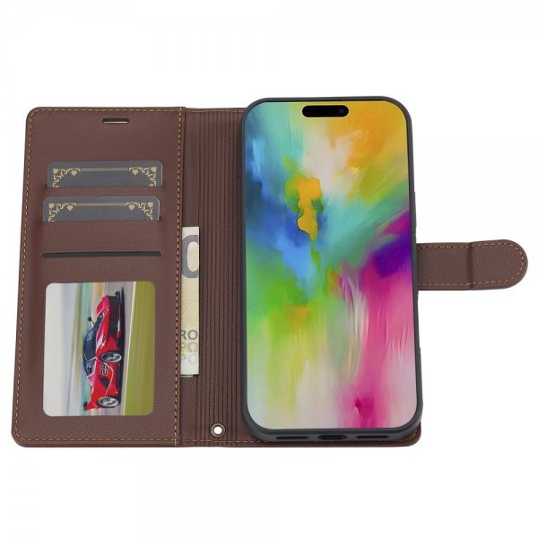 Lc.Imeeke iPhone 16 Pro Max Etui Avtagbart Deksel L2 Series MagSafe Brun
