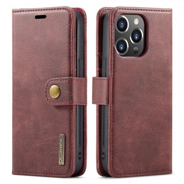 Dg.Ming iPhone 16 Pro Max Etui Avtagbart Deksel Rød
