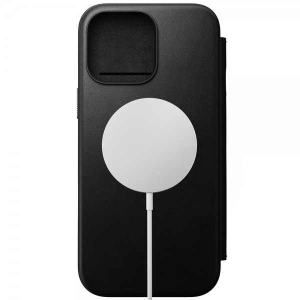 Nomad iPhone 16 Pro Max Etui Modern Leather Folio Svart